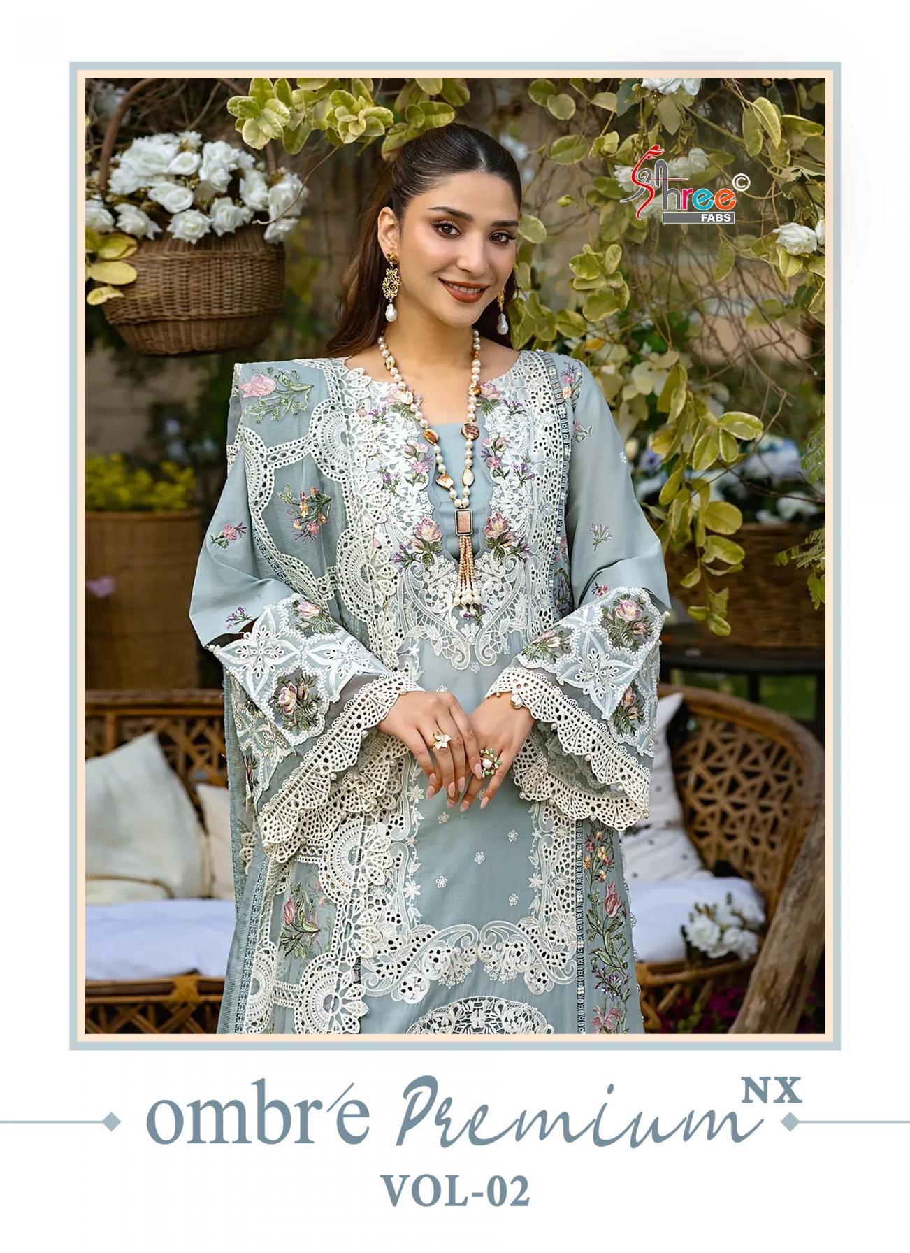 OMBRE PREMIUM VOL 2 NX BY SHREE FAB DAILY WEAR COTTON PAKISTANI SUITS 