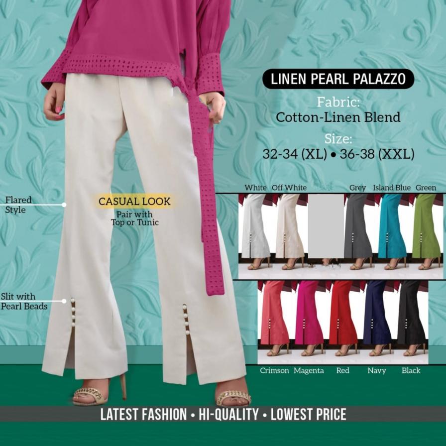 STRIPE COTTON SILK READYMADE FANCY PALAZZO SUPPLIER 