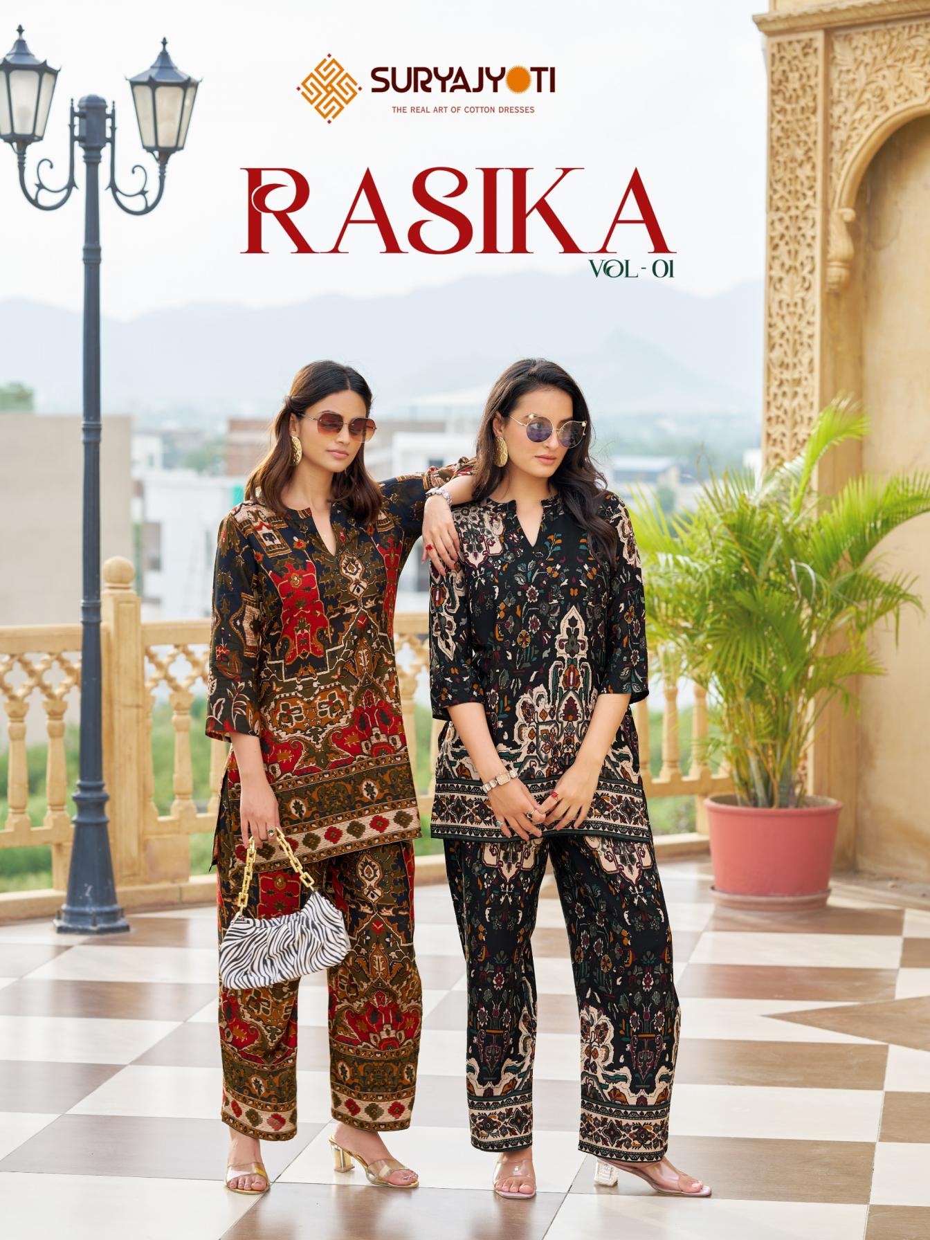 RASIKA VOL 1 BY SURYAJYOTI RAYON READYMADE MODERN CO-ORD SET
