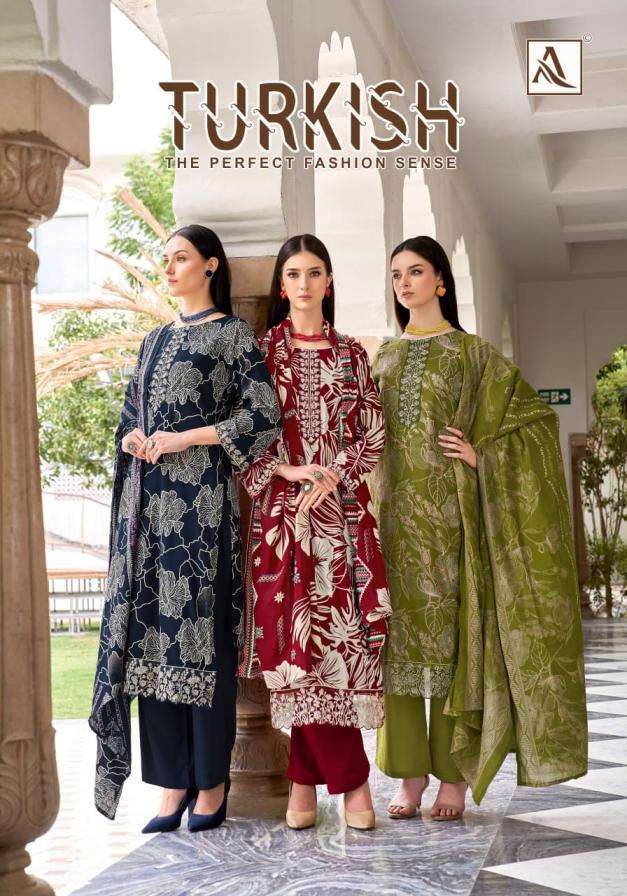 ALOK TURKISH VISCOSE RAYON MODERN PAKISTANI FULL STITCH BIG SIZE SUITS 