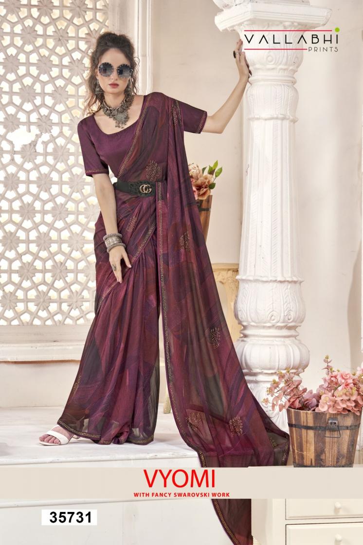 VALLABHI PRINTS VYOMI AMAZING GEORGETTE SAREE ONLINE 