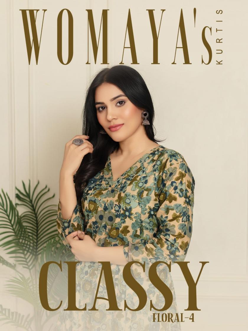 CLASSY FLORAL VOL 4 BY WOMAYA COTTON FULL STITCH PLUS SIZE SUITS 
