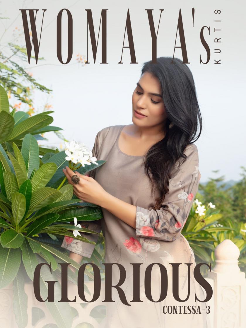 GLORIOUS CONTESSA VOL 3 BY WOMAYA MUSLIN FULL STITCH COMBO SUITS 