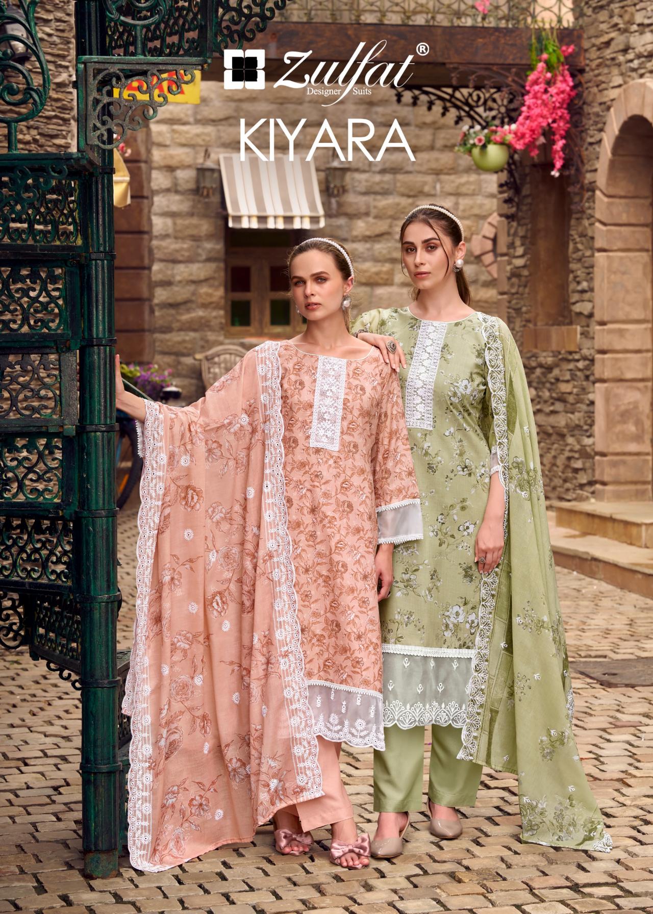 KIYARA BY ZULFAT DESIGNER COTTON FULL STITCH BIG SIZE PAKISTANI SUITS 