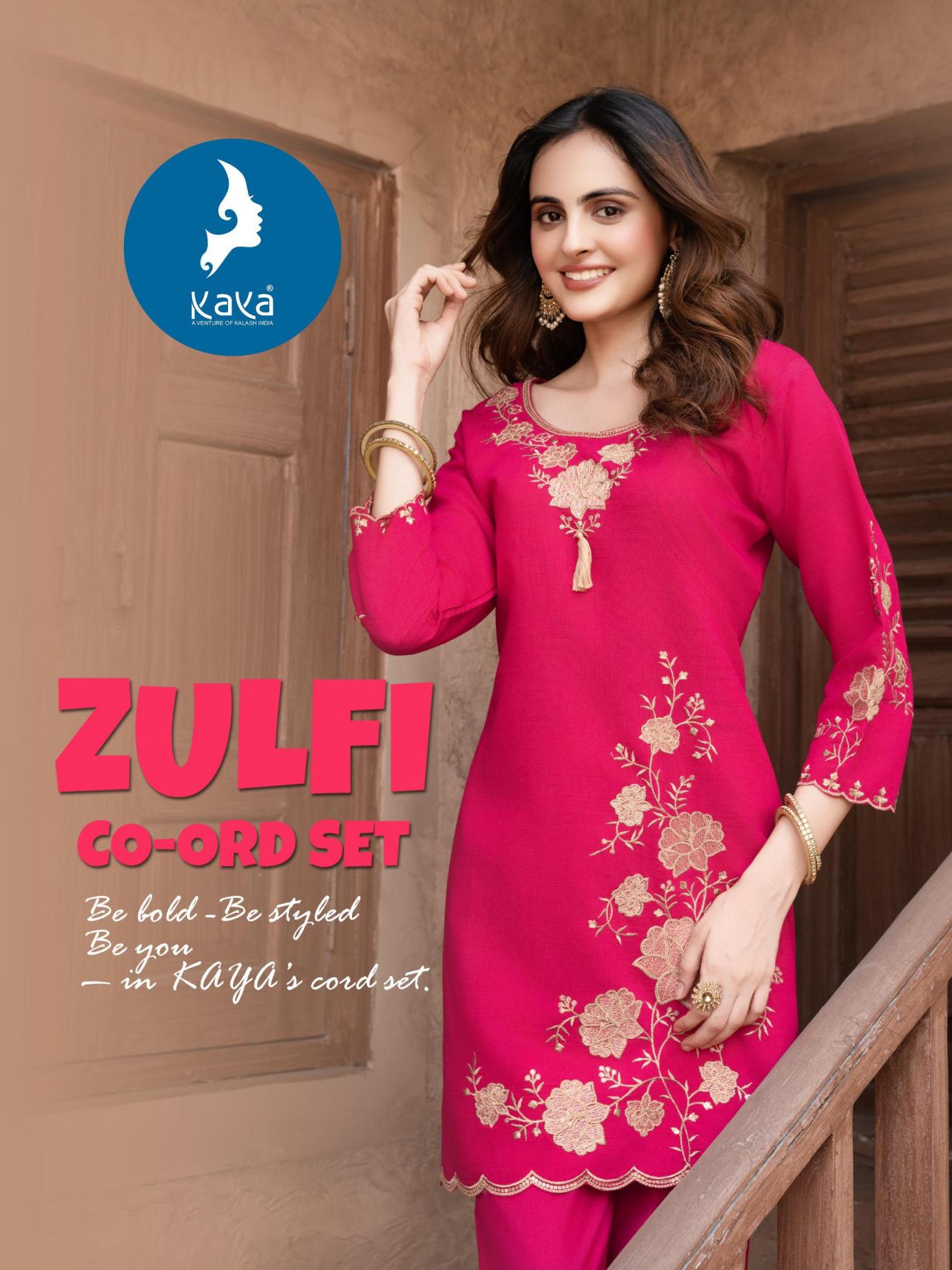 KAYA ZULFI VERTICAN ATTRACTIVE FULL STITCH CO-ORD SETS 
