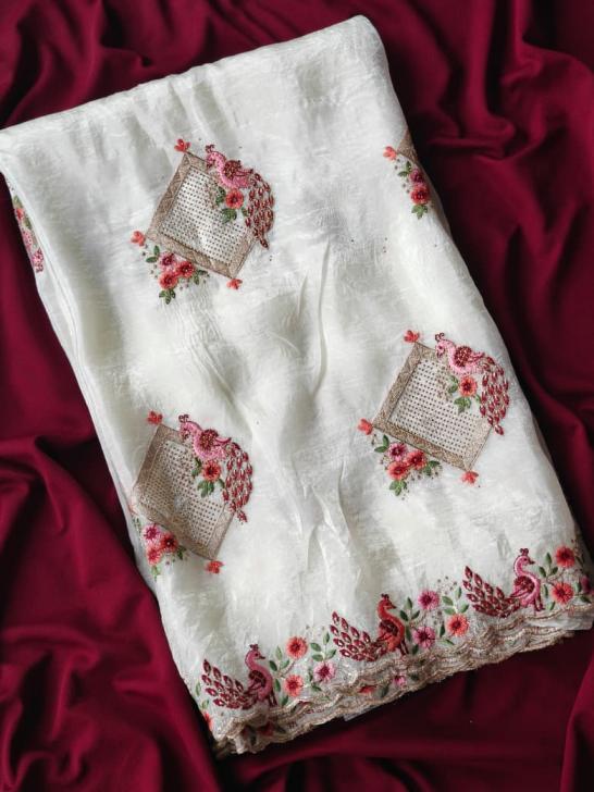 1001 PAPER CRUSH PRETTY LOOK SAREE FOR WOMENS 