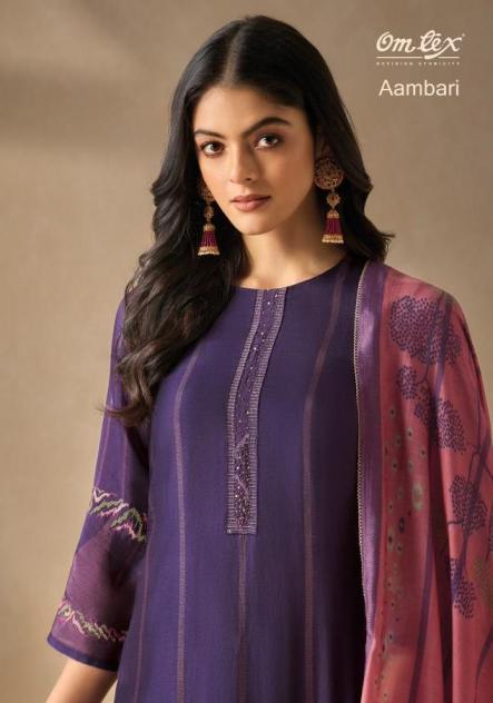 OMTEX AAMBARI RUBINA SILK CASUAL 3PCS DRESS