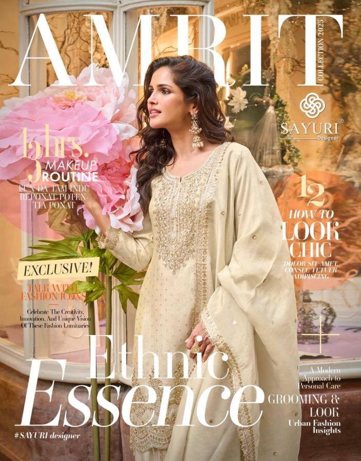 SAYURI DESIGNER AMRIT READYMADE VISCOSE SIMAR JACQUARD SILK SHARARA SUITS 