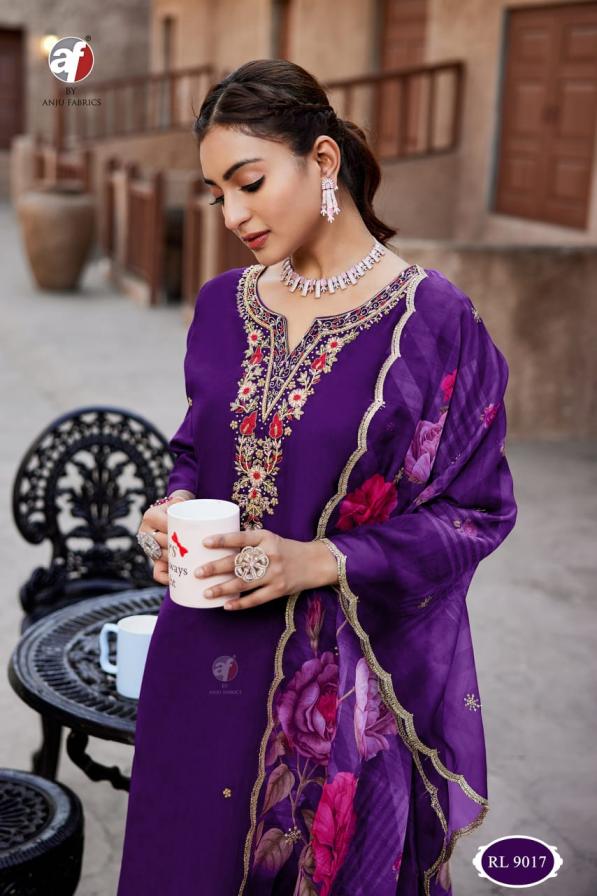 RL 9017 BY ANJU FAB MODAL SILK DESIGNER READYMADE COMBO SUITS 