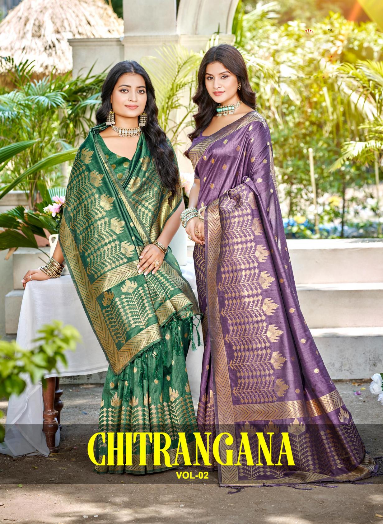 Bunawat - Chitrangana Vol-02 Sangam Prints Assam Silk Woven Work Traditional Saree