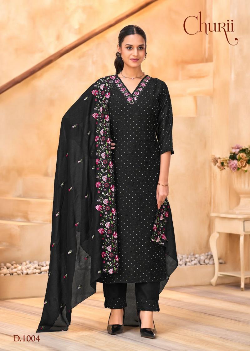 BLUE BELL BY CHURII READYMADE PRETTY VICHITRA SILK COMBO SUITS 