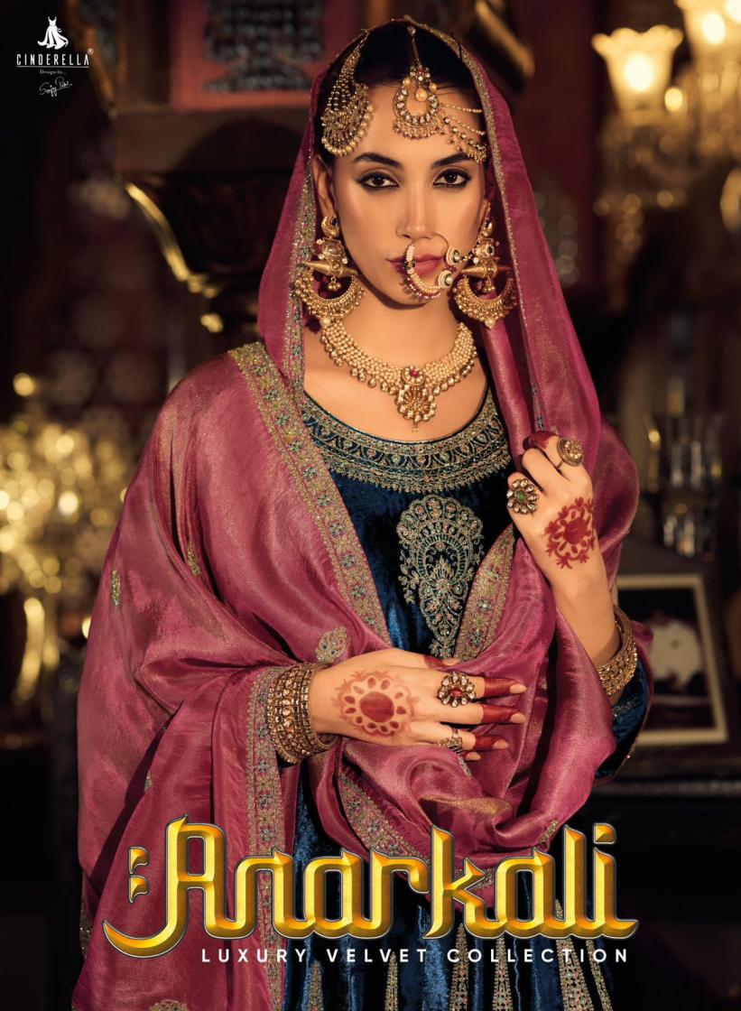 ANARKALI BY CINDRELLA AMAZING VISCOSE VELVET WINTER SALWAR SUIT 