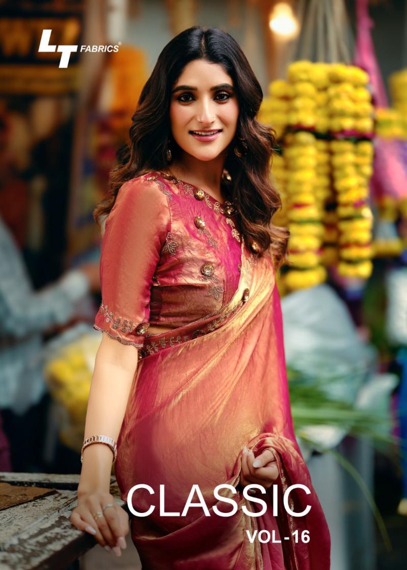 LT FASHION CLASSIC VOL 16 MALAI SILK PARTY WEAR SAREE