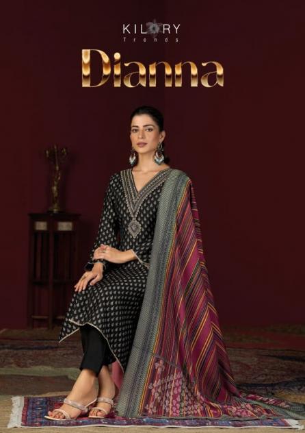 KILORY TRENDS DIANNA MUSLIN SILK ELEGANCE 3PCS DRESS