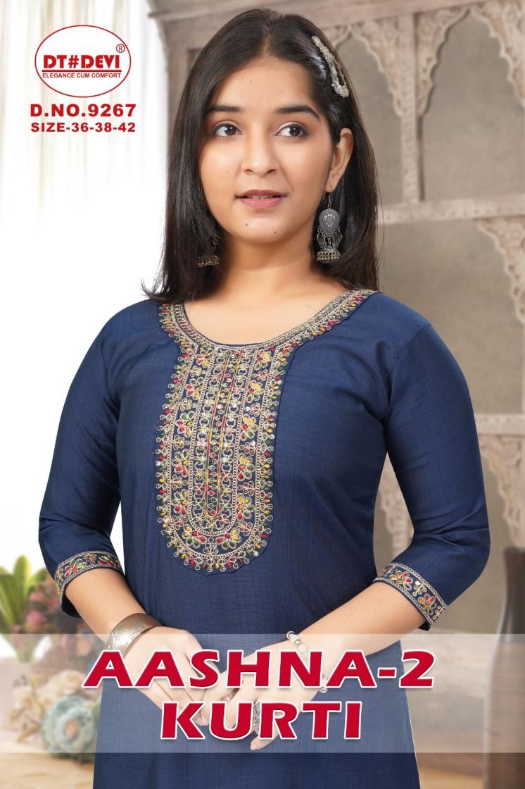 AASHNA VOL 2 BY DT DEVI 9267 VETICAN  READYMADE COMBO KIDS KURTI 