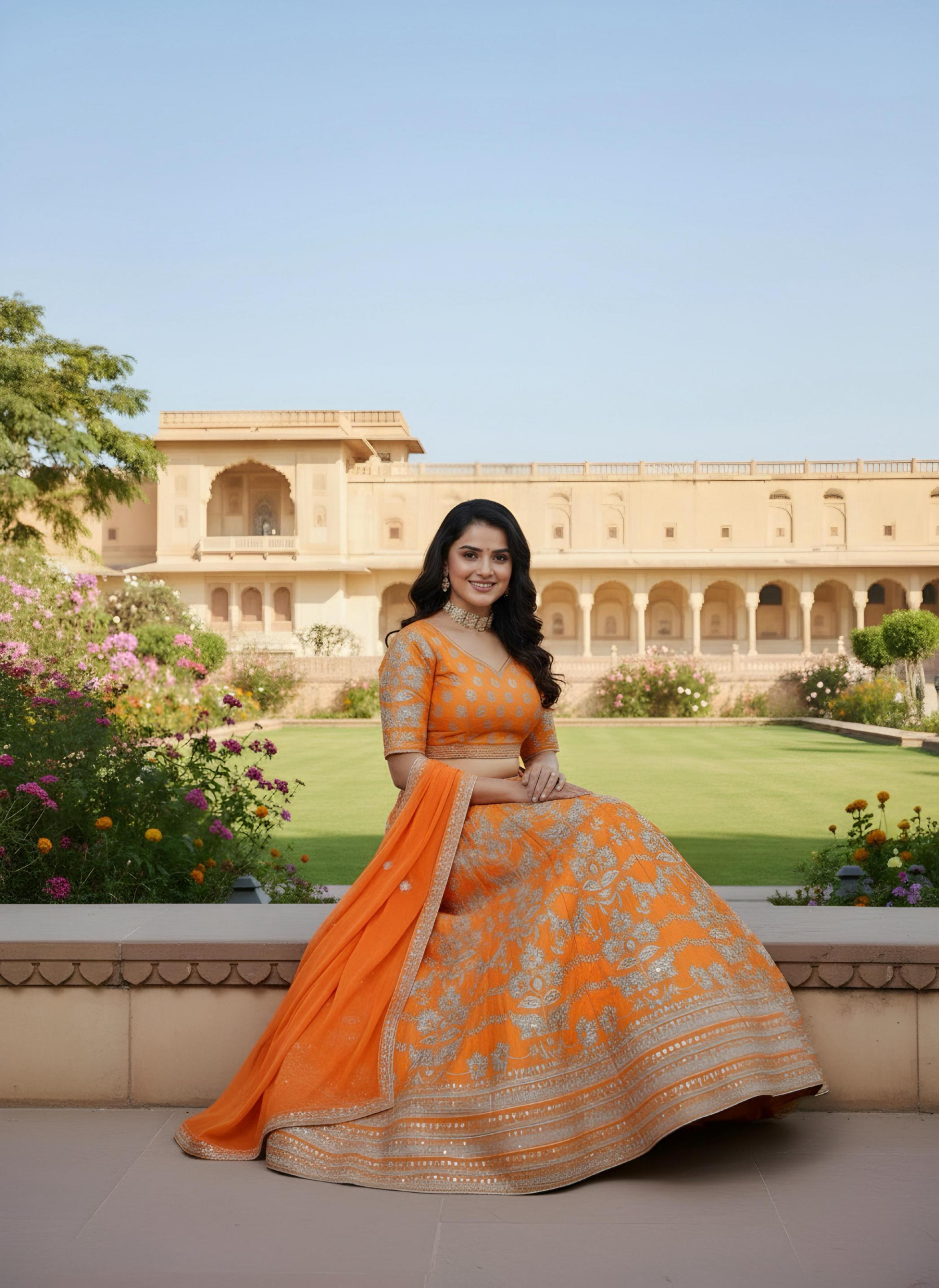 DVD 5026 JALPARI SILK SEMI STITCH LEHENGA UNSTITCH BLOUSE AT BEST RATE 