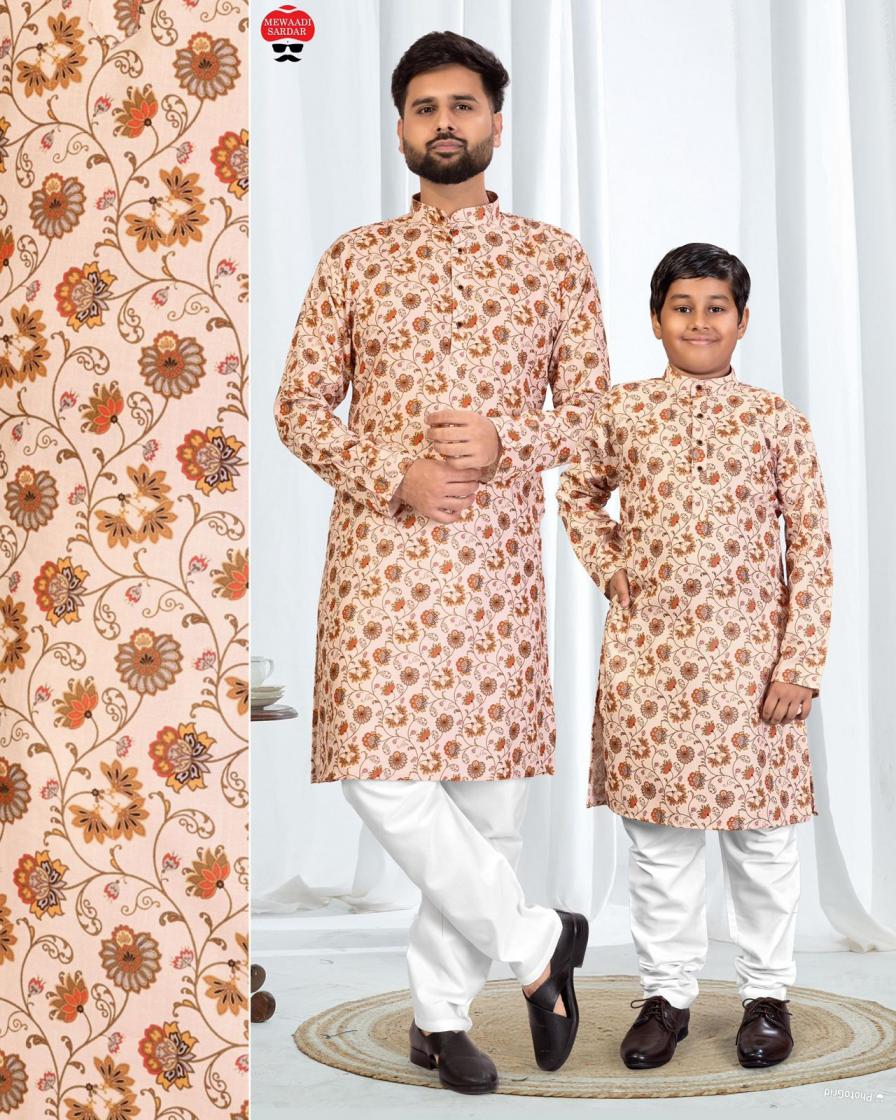 ETHNICITY COTTON PRINTED READYMADE KIDS OR ADULT KURTA ONLINE 