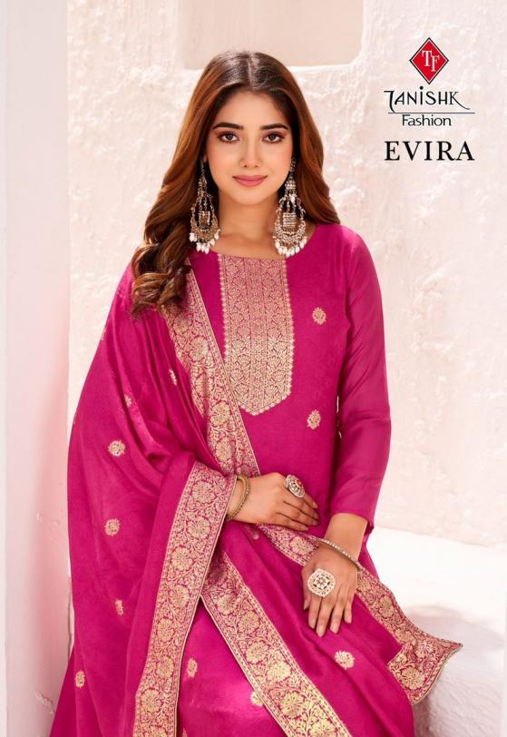 TANISHK EVIRA UNIQUE VISCOSE MUSLIN JACQUARD SUITS 