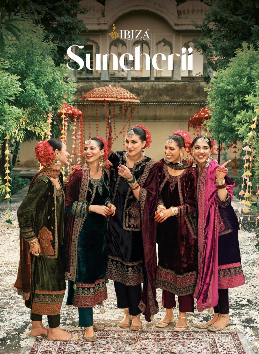 SUNEHERII BY IBIZA VISCOSE VELVET ATTRACTIVE WINTER 3PCS DRESS