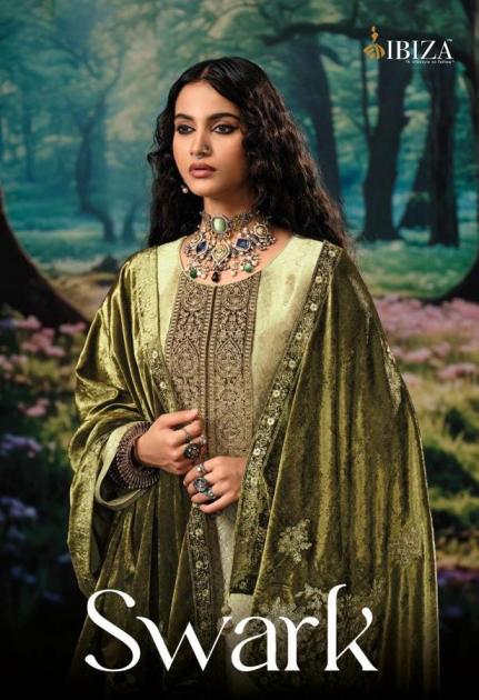 SWARK BY IBIZA SILK JACQUARD DESIGNER SUIT FOR WOMENS 