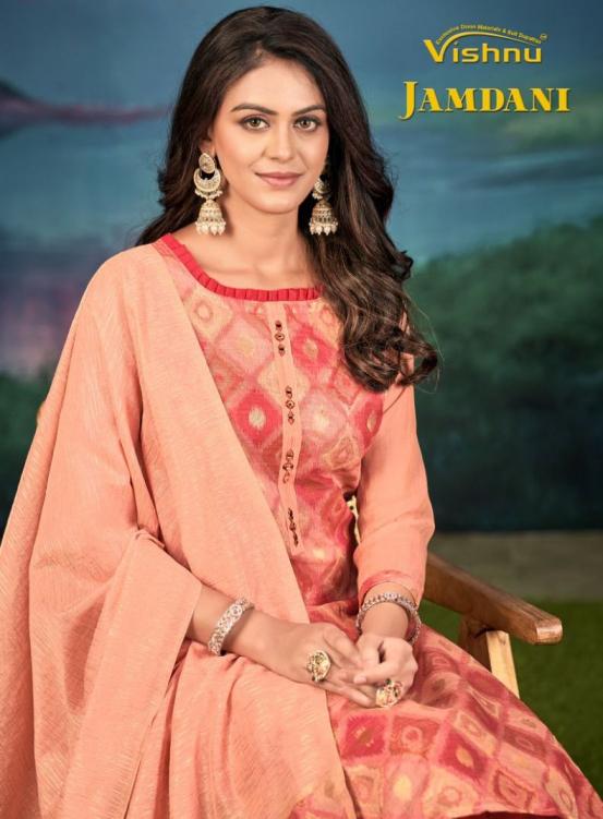 VISHNU JAMDANI JAMDANI SILK PRETTY 3PCS DRESS