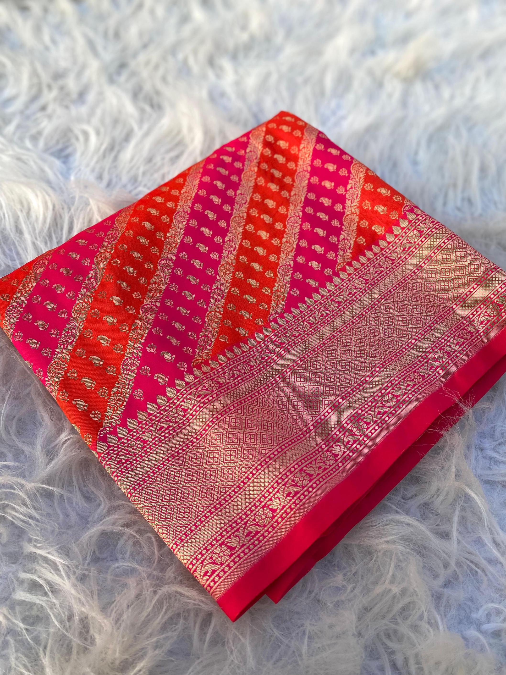 KASHI HIT DESIGN BANARASI LEHERIYA WEAVES SAREE FOR WOMENS 