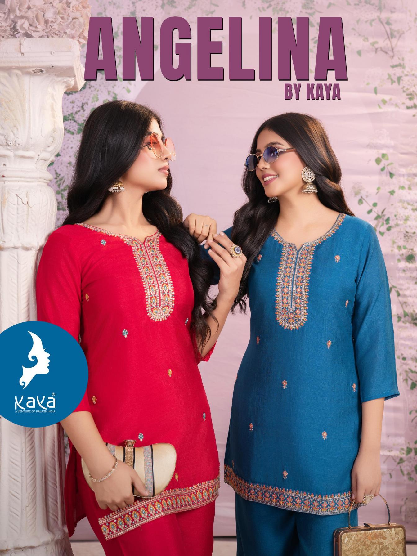 ANGELINA BY KAYA VICHITRA FULLY STITCH CO-ORD FOR GIRLS 