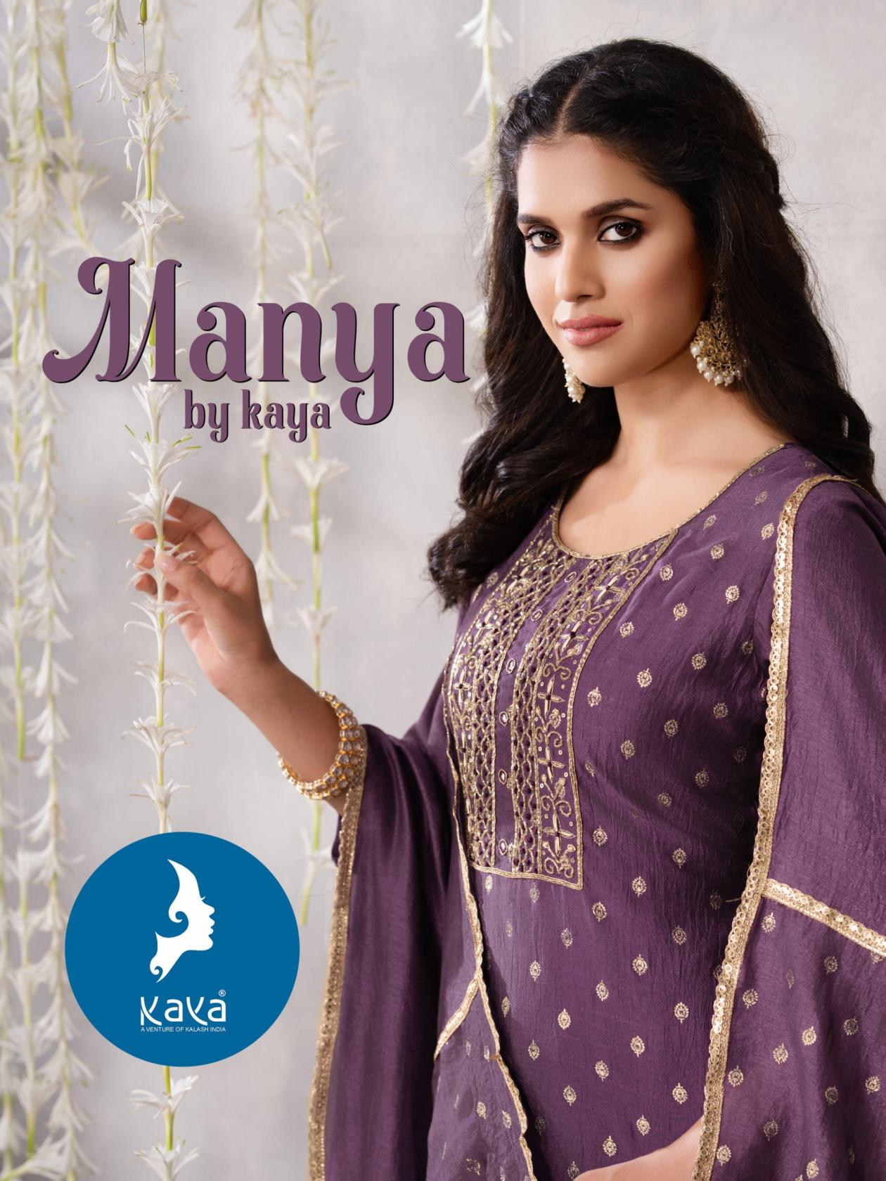 MANYA BY KAYA READYMADE VICHITRA FOIL PRINT 3PCS DRESS 