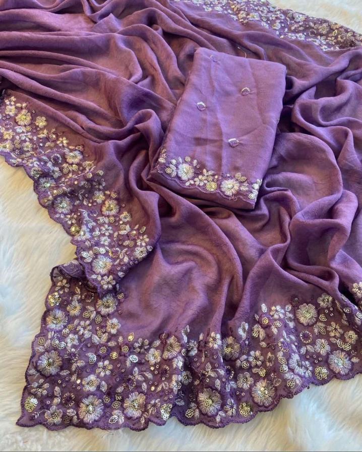 KC 174 TRADITIONAL CRUSH SILK SAREE FOR WOMENS 