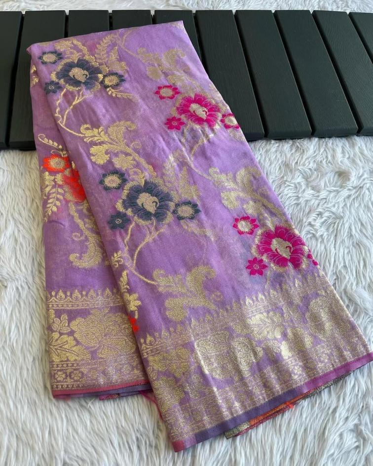 KC 339 KHADI CREPE SILK ELEGANT STYLE SAREES 