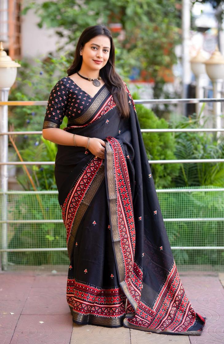 KC 579 SHOP TRENDY PASHMINA IKKAT SAREE 