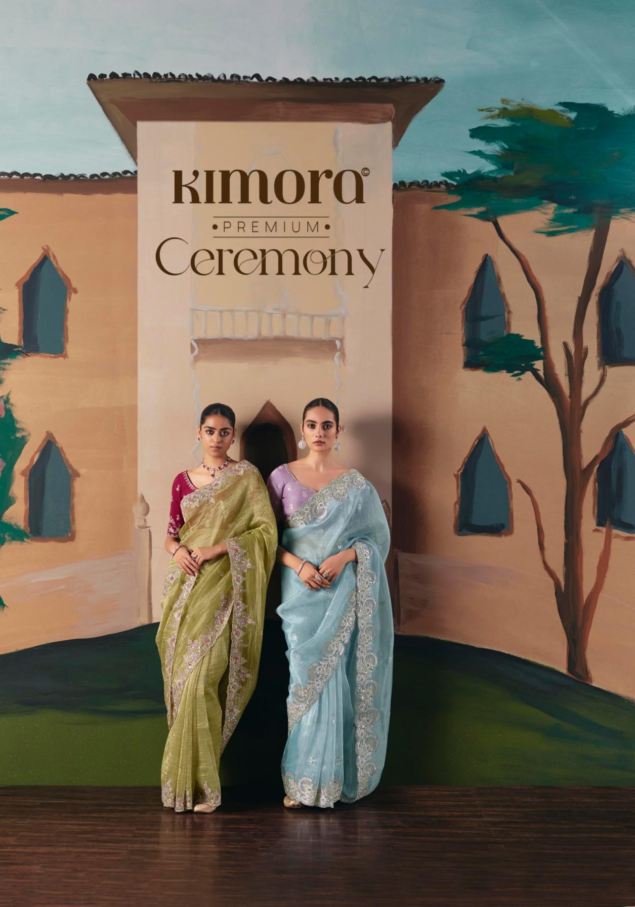 CEREMONY BY KIMORA FESTIVAL SPECIAL FANCY SEQUENCE WORK SAREES 