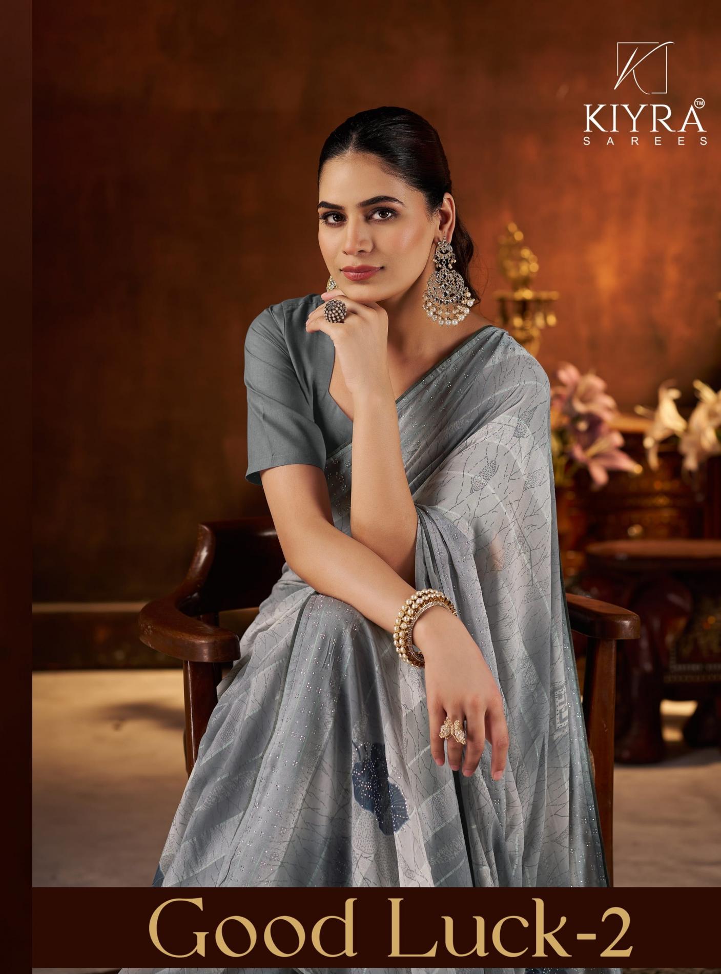 GOODLUCK VOL 2 BY KIYRA GORGEOUS LOOK WEIGHTLESS KUNDAN SAREES