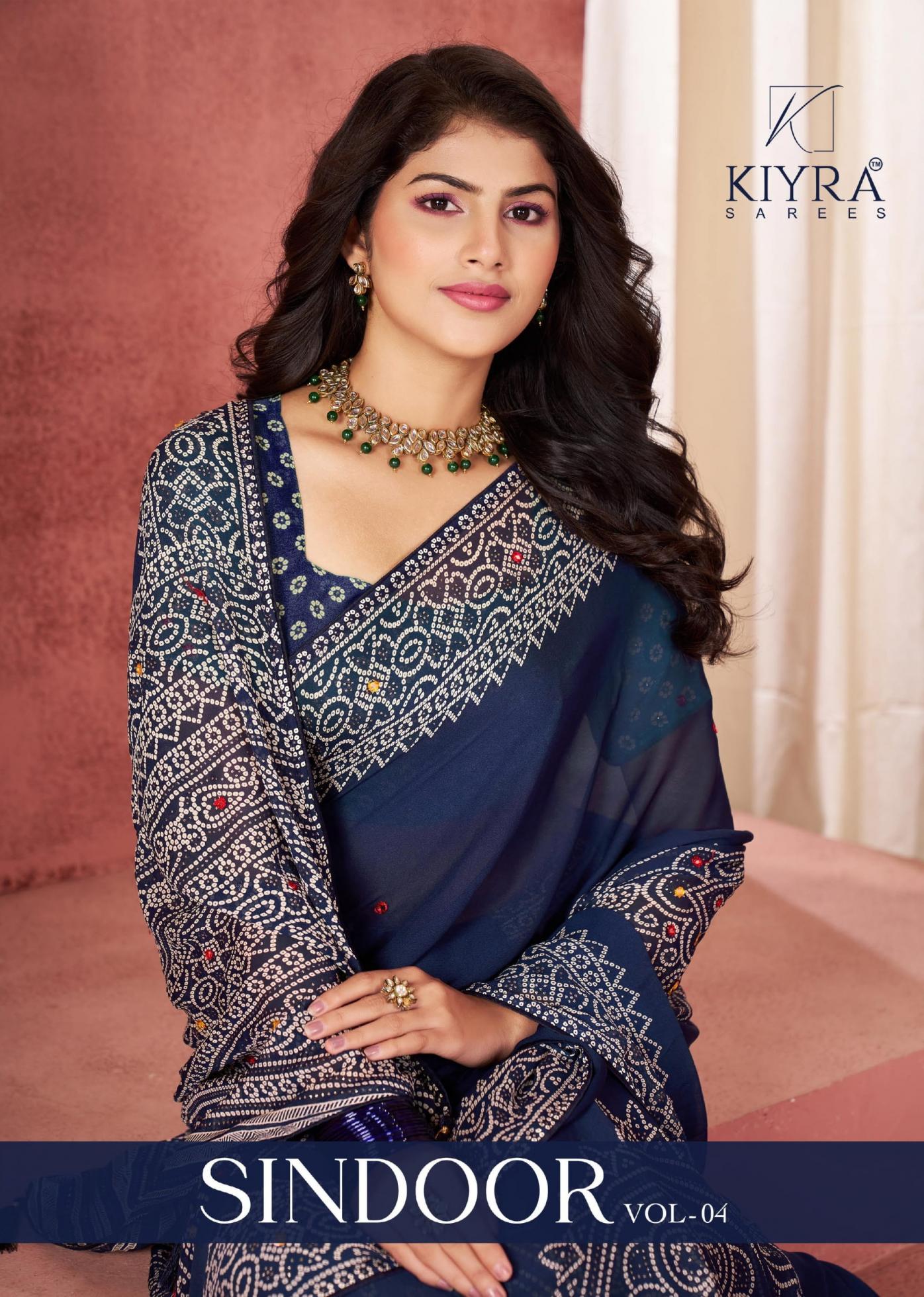 SINDOOR VOL 4 BY KIYRA HIT DESIGN MOSS SILK ELEGANT STYLE SAREES