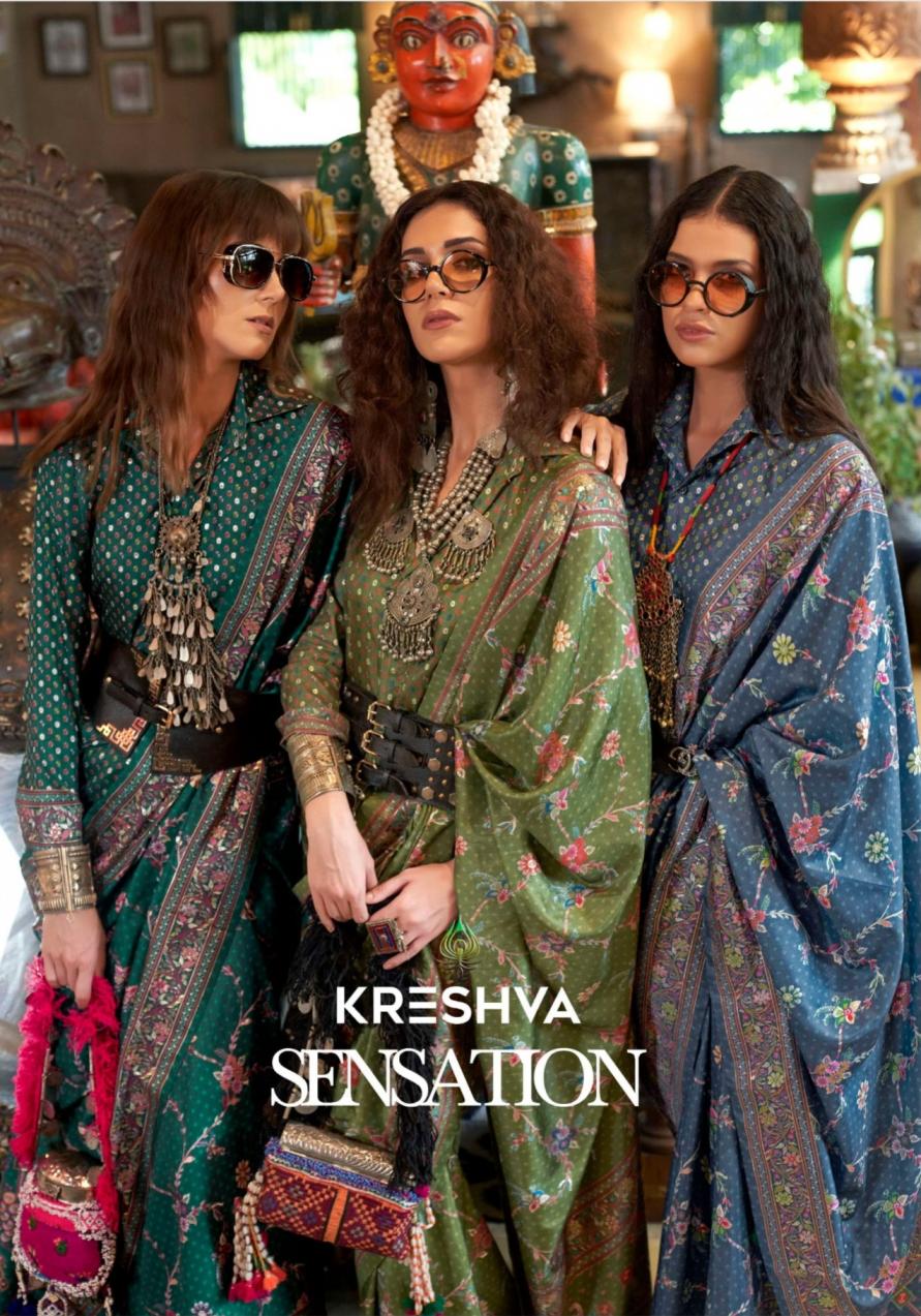 SENSATION BY KRESHVA SILK 4197-4202 STYLISH SAREES 
