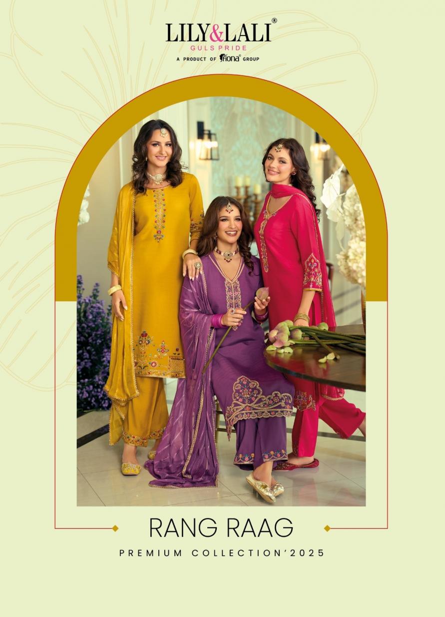 RANG RAAG BY LILY & LALI VISCOSE SILK READYMADE AMAZING SUIT
