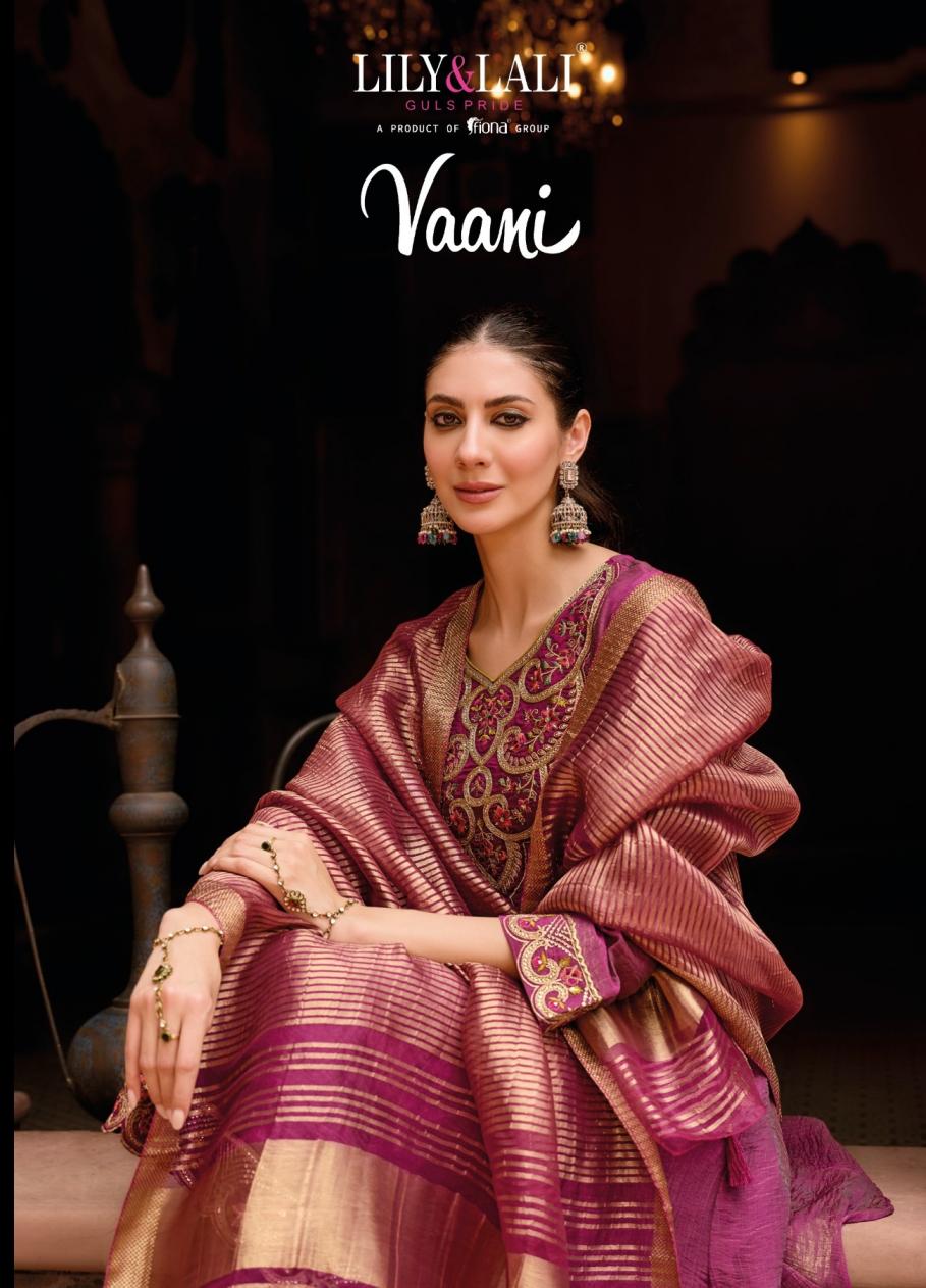 VAANI BY LILY & LALI SILK LINING KALI WORK FESTIVE READYMADE SUITS 