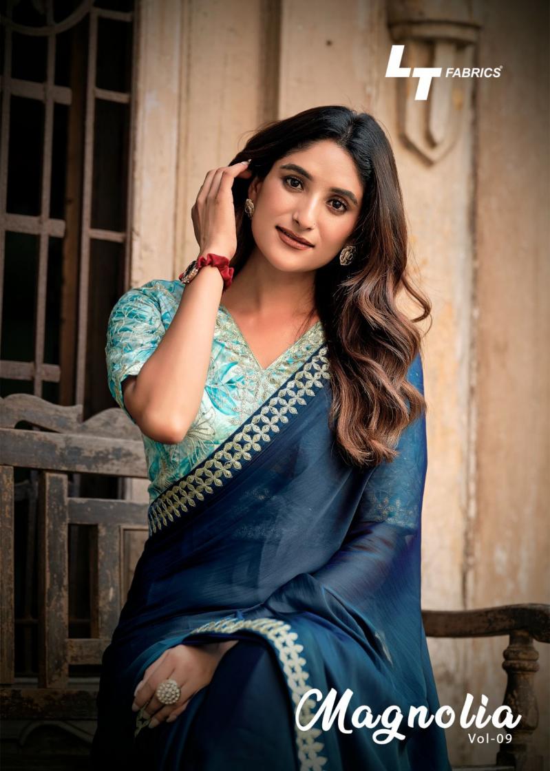 MAGNOLIA VOL 9 BY LT FASHION PRETTY LOOK ZARA MOSS SAREES 
