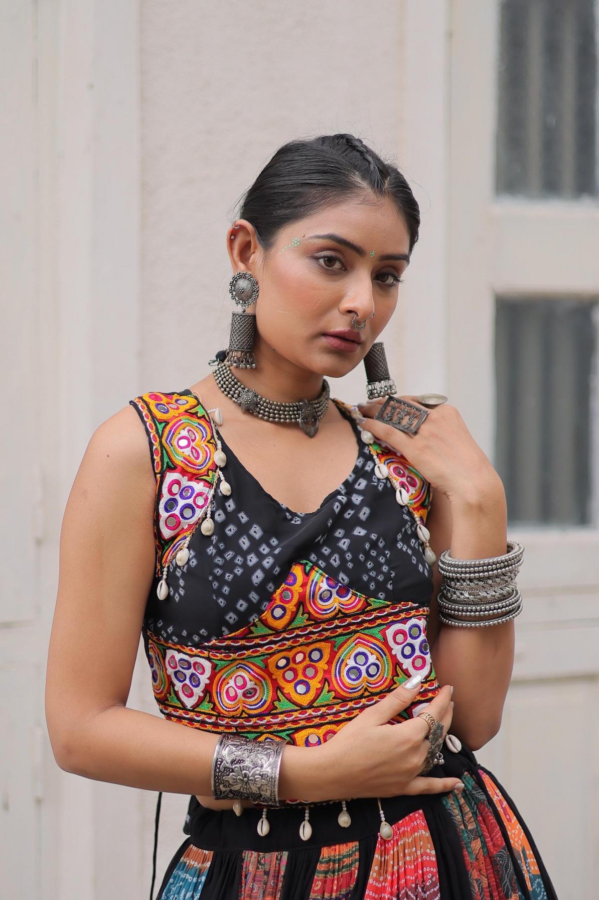 LW 7153 GEORGETTE NAVRATRI CHANIYA CHOLI WHOLESALER 