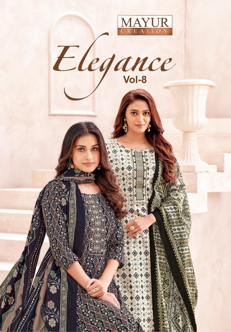 ELEGANCE VOL 8 BY MAYUR CREATION COTTON READYMADE PLUS SIZE DRESS