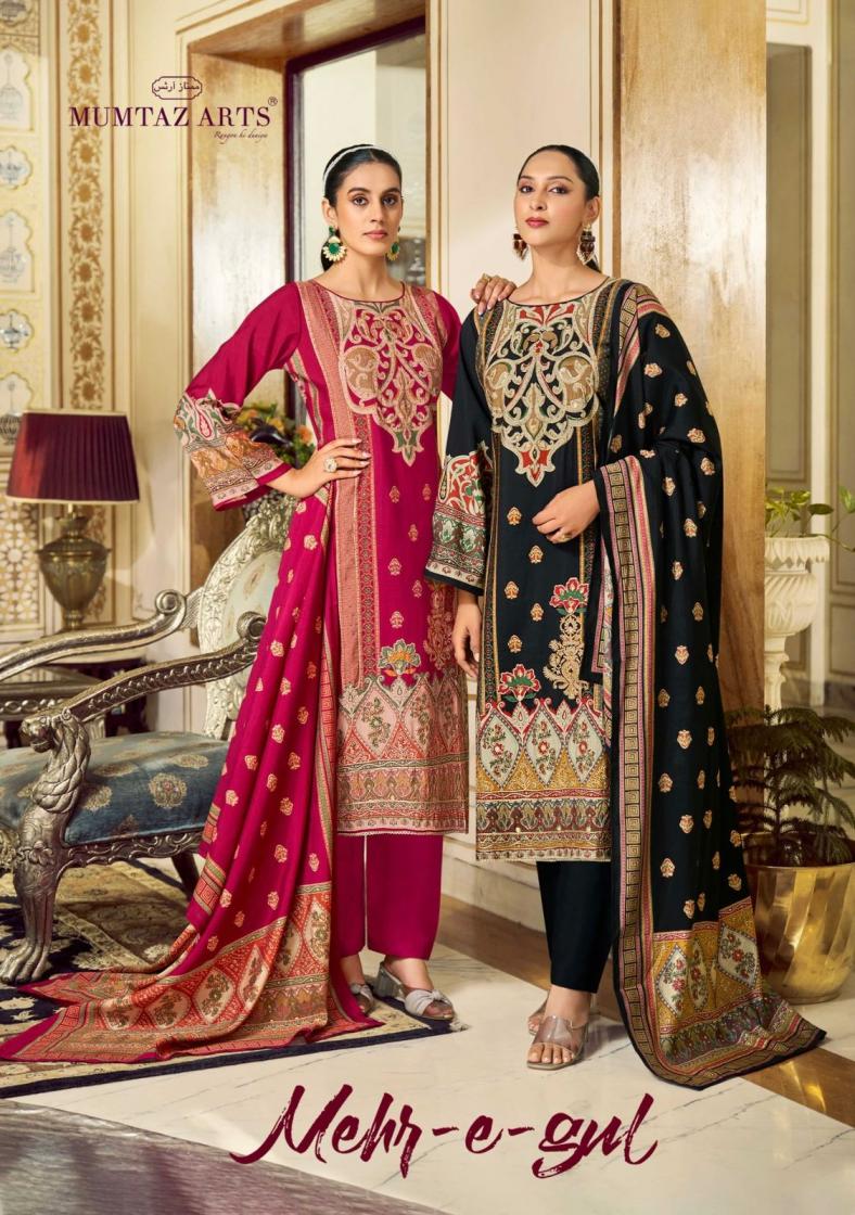 MEHR E GUL BY MUMTAZ ARTS MEHR MODAL SILK PAKISTANI UNSTITCH SALWAR KAMEEZ  