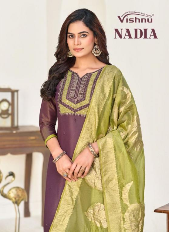 VISHNU NADIA AMAZING COSMOS SIMMER 3PCS DRESS 