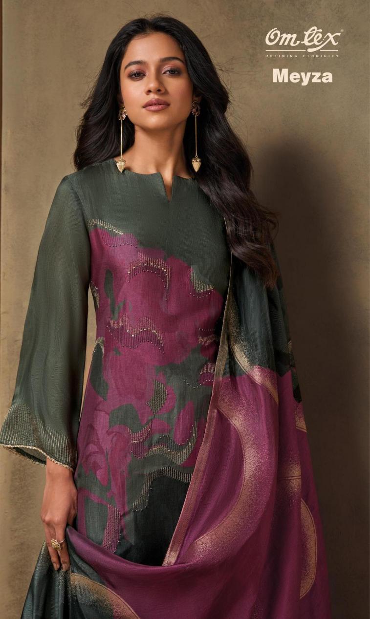 MEYZA BY OMTEX RUBINA SILK STYLISH DRESS MATERIALS 
