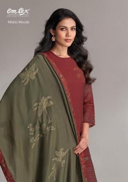 MISHTI BY OMTEX MOODS AURUM SILK DRESS MATERIALS 