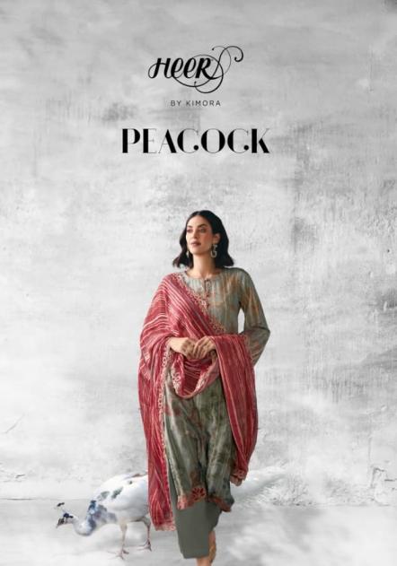 KIMORA HEER PEACOCK VOL 223 PRETTY LOOK MUSLIN 3PCS DRESS