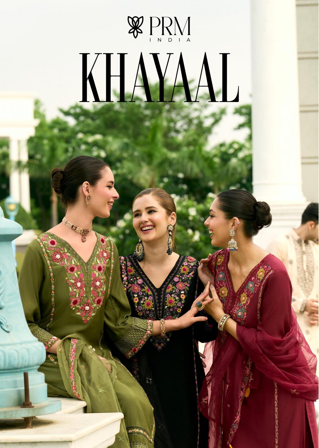KHAYAAL BY PRM INDIA MULL CHANDERI READYMADE PRETTY 3PCS DRESS