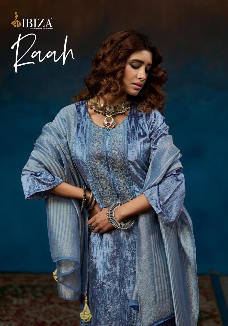 IBIZA RAAH PRETTY LOOK VELVET BRASSO SUIT FOR WOMENS 