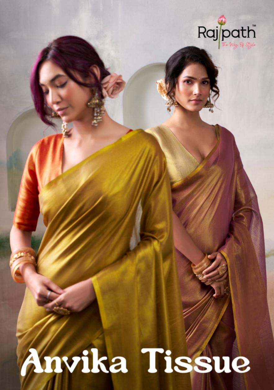 ANVIKA TISSUE BY RAJPATH UNIQUE HANDLOON SAREE ONLINE 