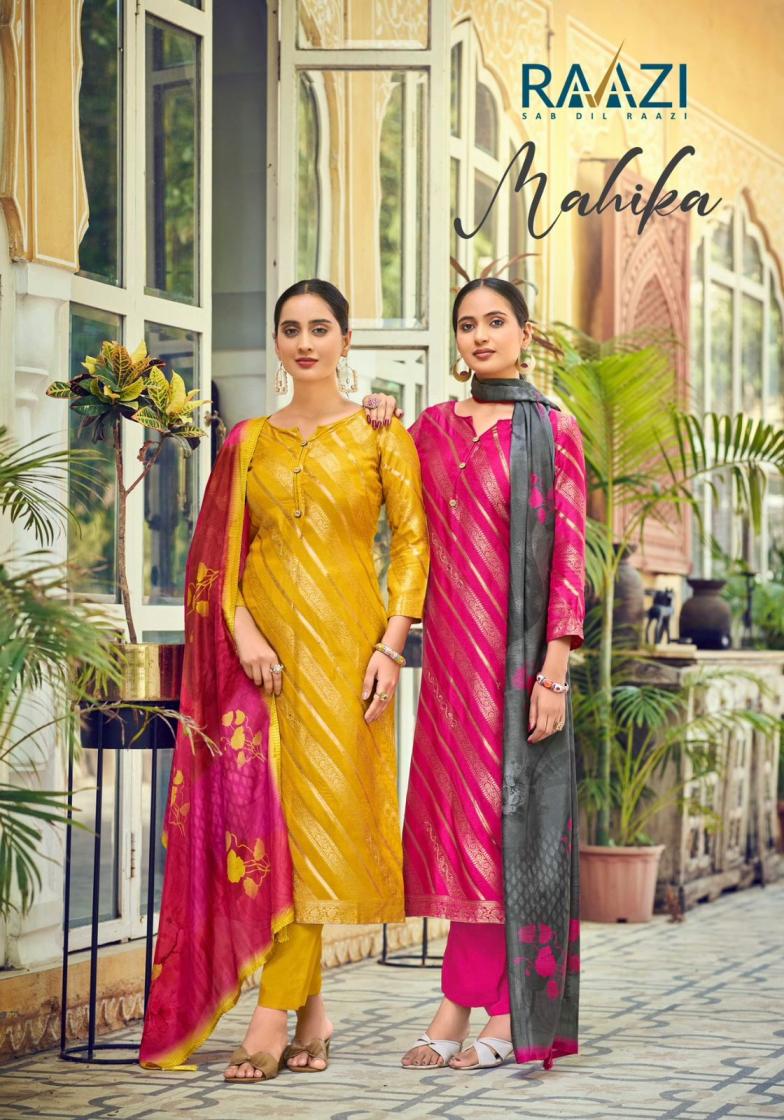 MAHIKA BY RAMA FASHIONS RAAZI BEMBERG SILK NEW DESIGN DRESS 2025