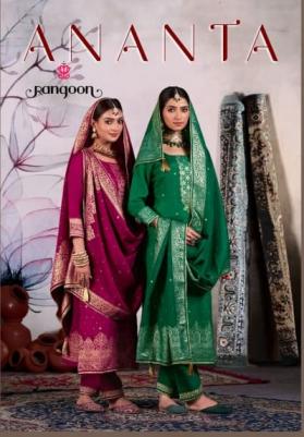 ANANTA BY RANGOON JACQUARD BANDHEJ CLASSIC FULL STITCH 3PCS DRESS